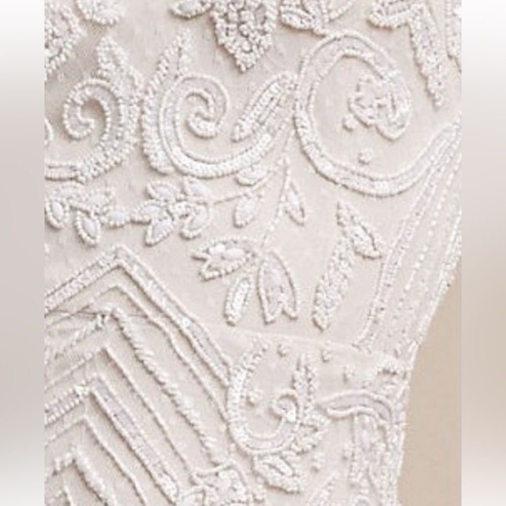 Ivory Beaded Maxi Slip Dress - Picture 8 of 8